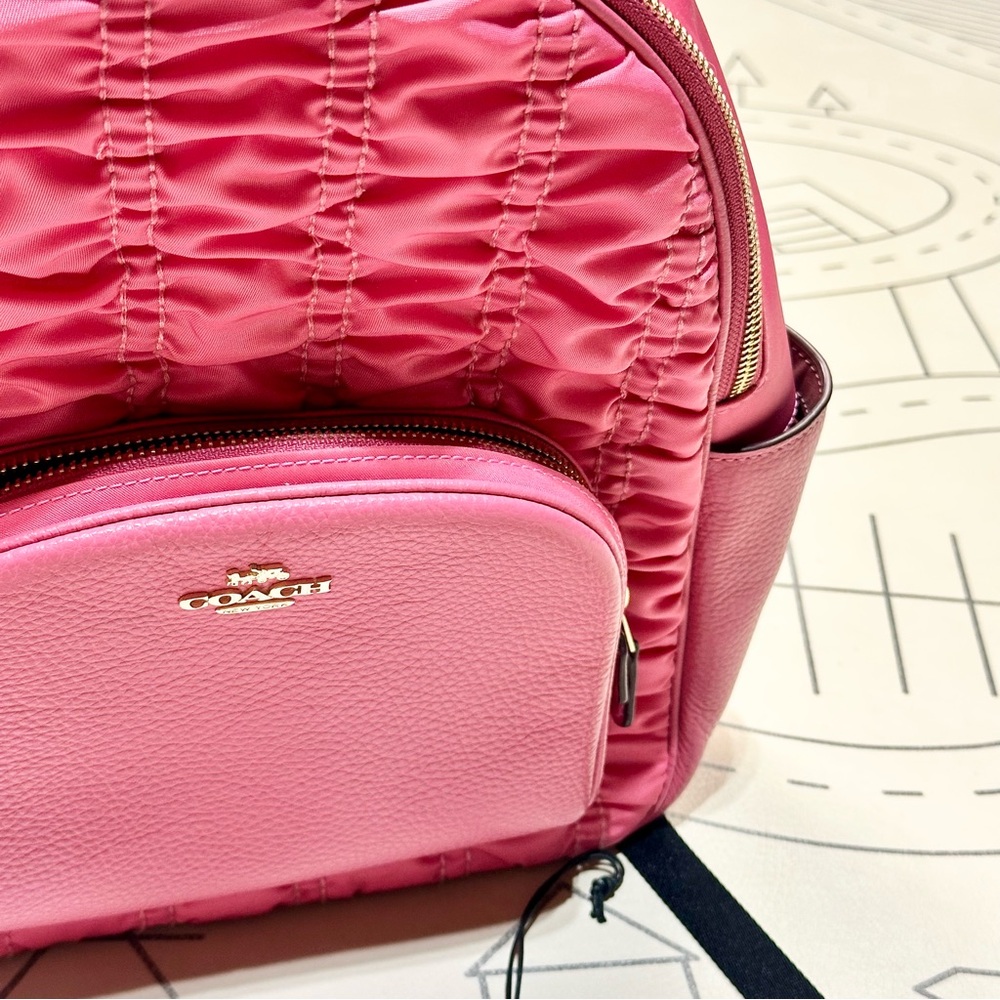 Coach Court Backpack With Ruching - Picture 5 of 7